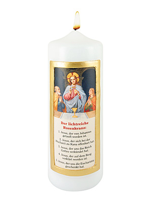 Lichtreiche Rosenkranz-Kerze