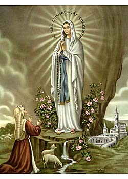 Lourdes Madonna-Bild