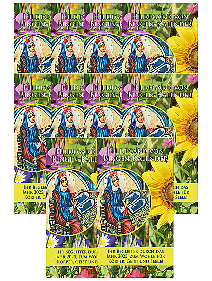 Hildegard von Bingen-Kalender 2025, zum Hängen - 10 Stück