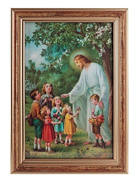 Jesus mit den Kindern-Bild