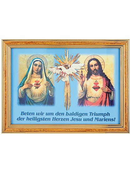 Heiliges Herz Jesu und Marien-Bild