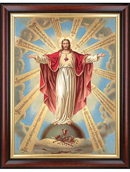 Die zwölf Verheißungen des göttlichen Herzens Jesu-Bild