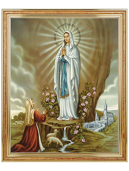 Muttergottes von Lourdes-Bild
