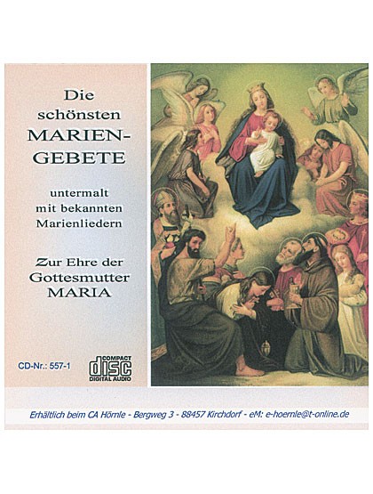 Die schönsten Mariengebete, CD