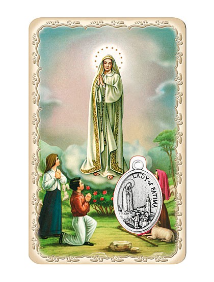 Muttergottes von Fatima-Schutzkärtchen