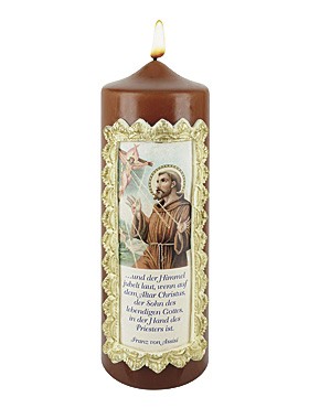 Heiliger Franz von Assisi-Kerze