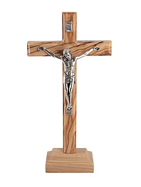 Stehkreuz mit silbernem Jesukorpus