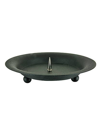 Kerzenständer schwarz, Ø 13 cm