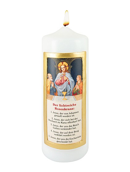 Lichtreiche Rosenkranz-Kerze