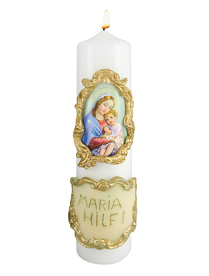 Maria hilf-Kerze