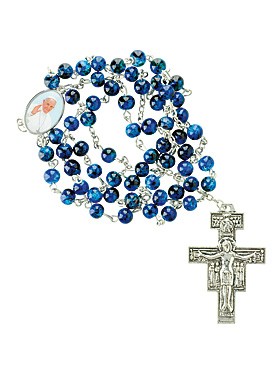 Rosenkranz blau San Damiano