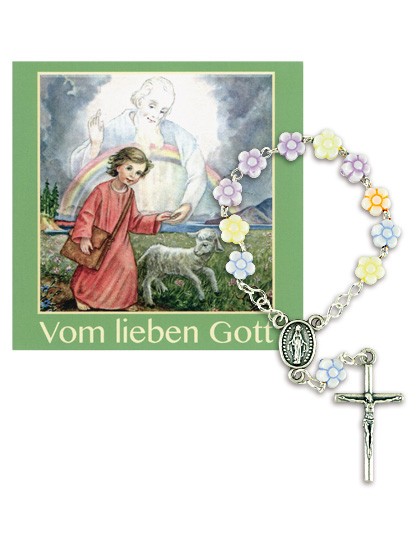 Kindergeschenkset - Büchlein & Rosenkranz