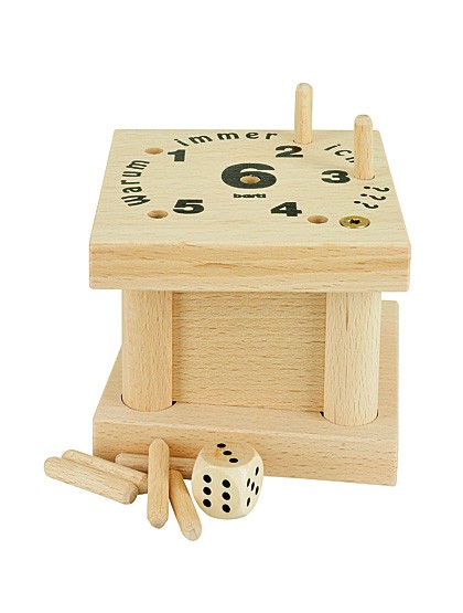 Würfelspiel aus Holz