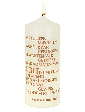 Von guten Mächten geborgen-Kerze