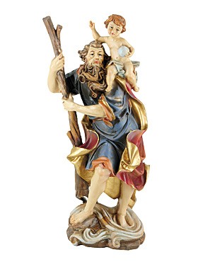 Heiliger Christophorus-Statue, 21 cm