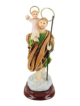 Heiliger Christophorus-Statue, 17 cm