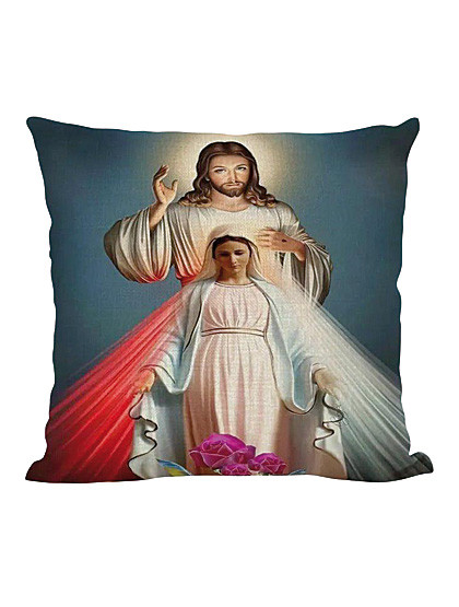 Jesus & Maria-Zierkissenbezug