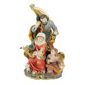Heilige Familie mit Engel-Statue