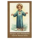 Morgen- und Abendgebet zum Hl. Herzen Jesu-Gebetszettel