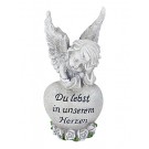 Engelsfigur Du lebst in unserem Herzen