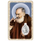 Heiliger Pater Pio-Schutzkärtchen mit Medaille