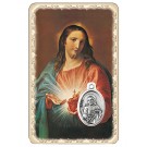 Heiligstes Herz Jesu-Schutzkärtchen mit Medaille