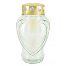 Glaswindlicht in Herzform, 19 cm