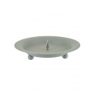 Kerzenständer grau, Ø 13 cm