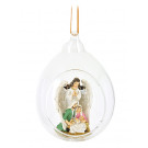 Glaskugel mit der Heiligen Familie, Ø 7 cm