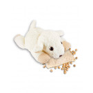 Kuschel-Lamm mit Kirschkernkissen, 100 % Schurwolle, 15 x 25 cm 