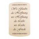 Spruchtafel aus echtem Holz